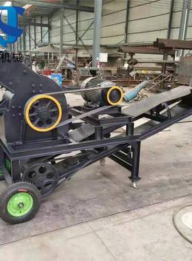 玻璃酒青ULI石煤块碎机粉煤矸石制砂机打机碎石机边角料瓶电沙动