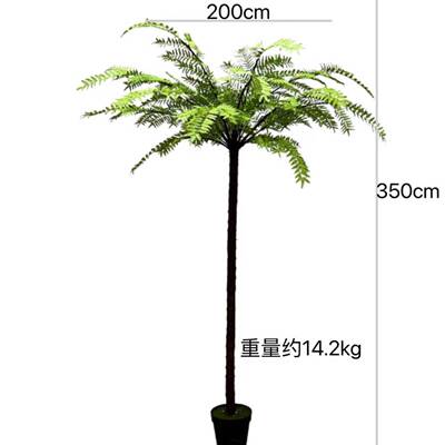 大型仿真桫椤蕨草叶树绿植原始森林风格室内庭院落地景观植物盆栽