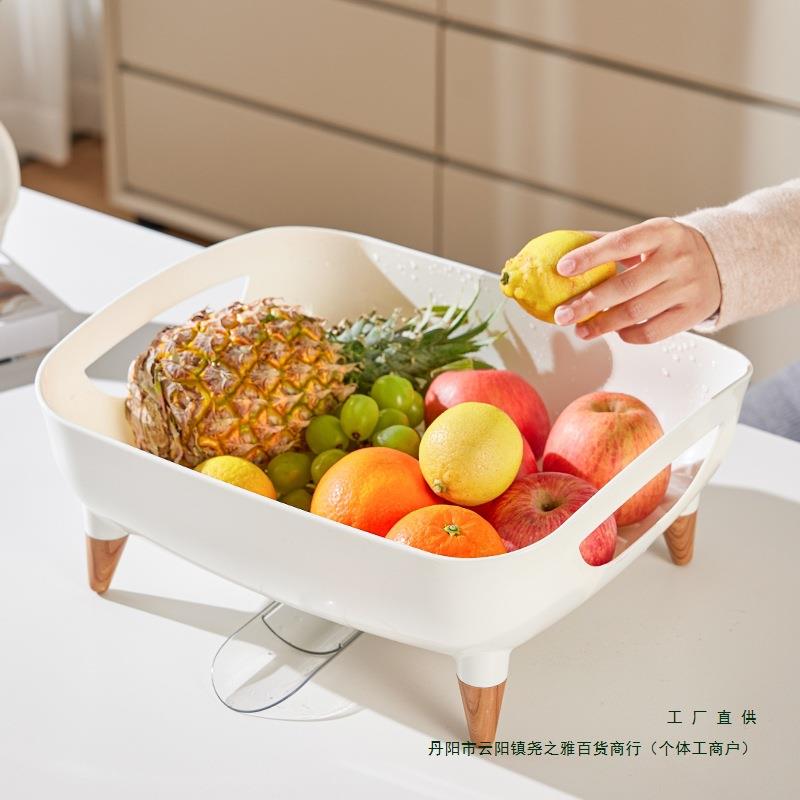 筷碗收纳盒装碗柜厨房沥水放碗箱碗碟盘餐家用具碗架沥水碗碟F97M