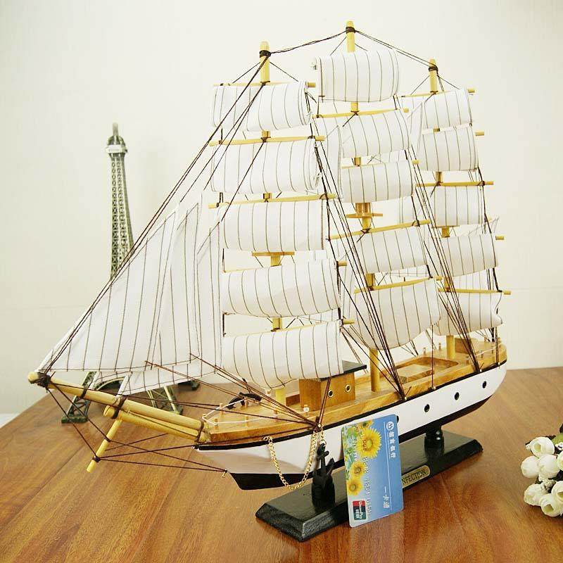 创意木质0m帆船LHB模型5 地中海风格家c船居装饰摆件 工艺 一帆风,家居饰品,工艺船,淘宝优惠券,粉丝福利购,淘宝优惠卷