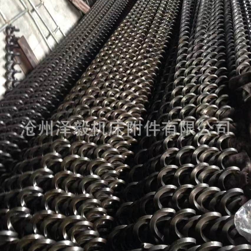 无轴螺旋簧 机床排屑器螺旋杆304不锈钢打弯绞龙配件方钢螺旋弹簧
