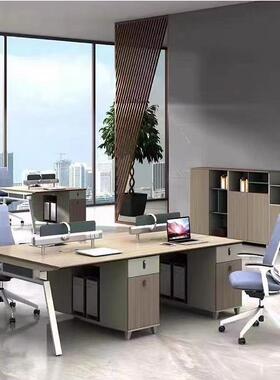 办公桌 式位职工职员办公042101桌组合办公室四办公桌人员工现代