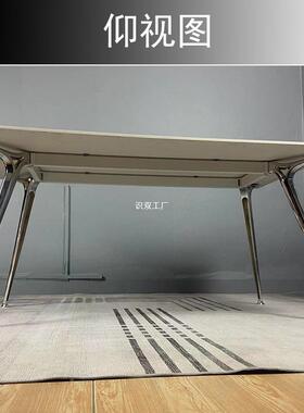 架石子支撑脚桌腿实木DZU奢石办公桌桌大脚会议岩板餐桌理桌电镀