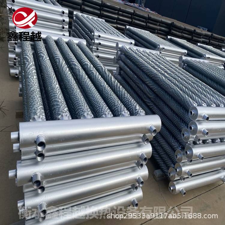 工业翅片管散热器钢铝复合散热器不锈钢蒸汽换热器法兰接口