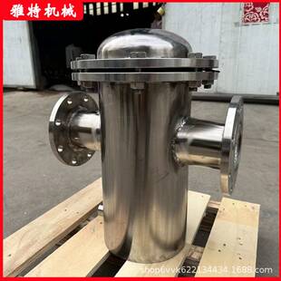 316L 304不锈钢篮式过滤器提篮快开直通式管道除污器毛发收集器