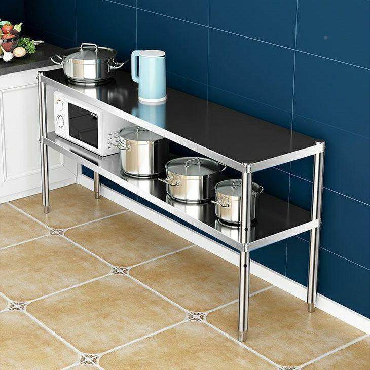 厨房不锈钢2置物架层微波炉烤箱子落地两架架层多PRD层收纳储物子