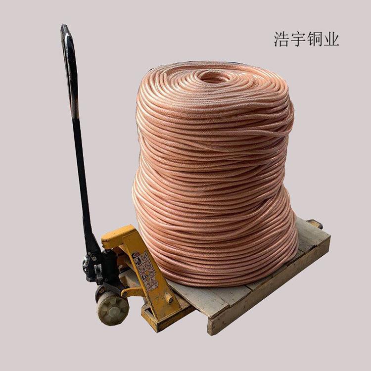 加塑明缘软连接铜绝绞线接透地软667铜线带皮套1米护起2.5-300平