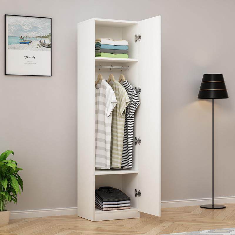 单门衣柜现代简约童儿成人储缝物柜夹经济挂型衣橱KPJ45/50/55可