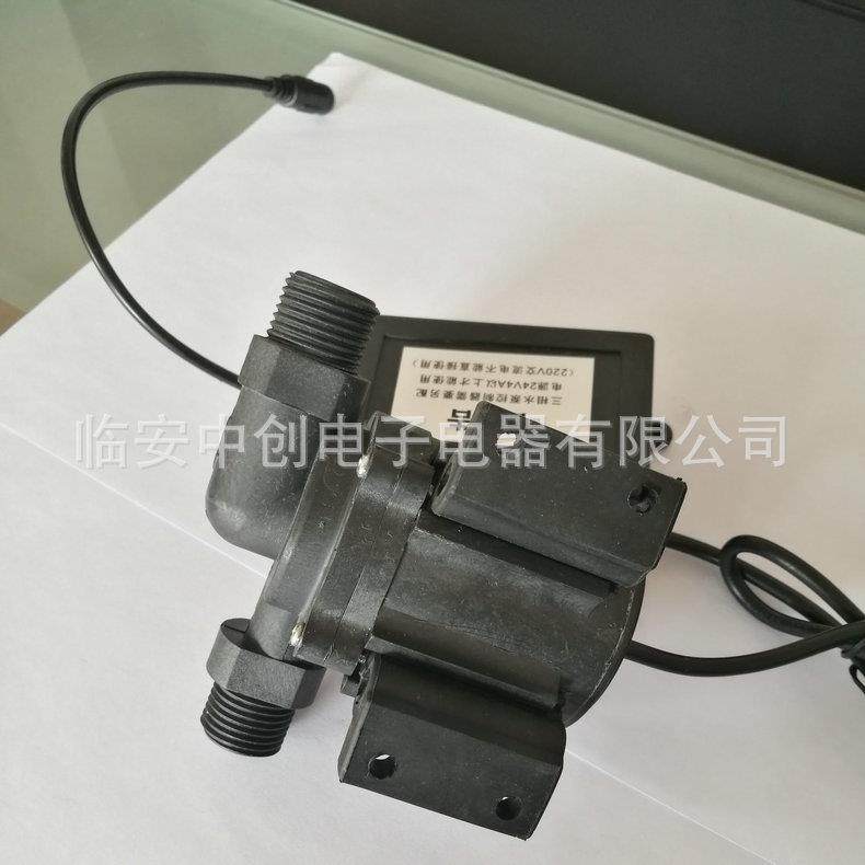 三相24VT0高5温潜泵力水泵静音塑料增压泵售水机罐装无刷磁循MLM