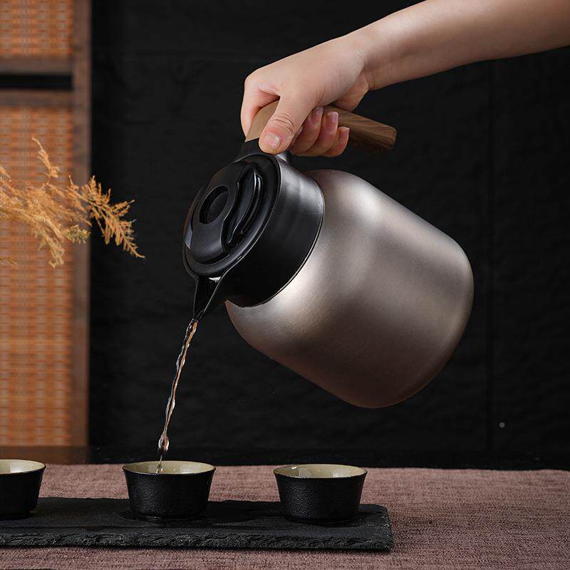 3白16家用481热水瓶老茶闷壶不钢锈茶泡水分离保温水壶大容量焖茶