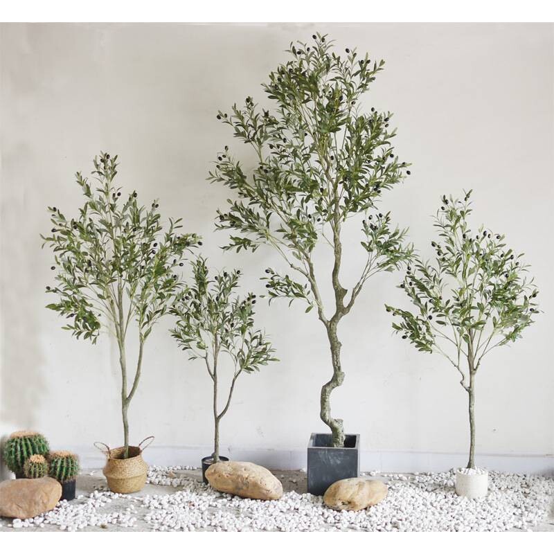 仿真橄榄树旅人蕉龟背仙人掌盆栽大型绿植假植物橱窗布景店铺摆饰