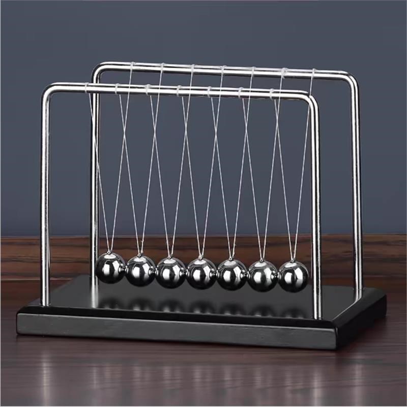 牛顿摆球碰碰球撞击物理摆件现代简约G家居桌面装饰品创意礼物礼