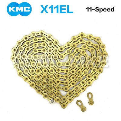 KMC链条 X11EL金色 11速 22速山地车 公路车 折叠自行车链条