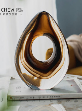 高级创意艺术镂空摆件样板间售楼处D客厅餐桌玄关卧室电视柜送礼