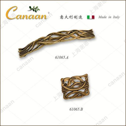 Caa屉an迦南原装大利进口61065n欧式古意典抽柜门拉手61065型号