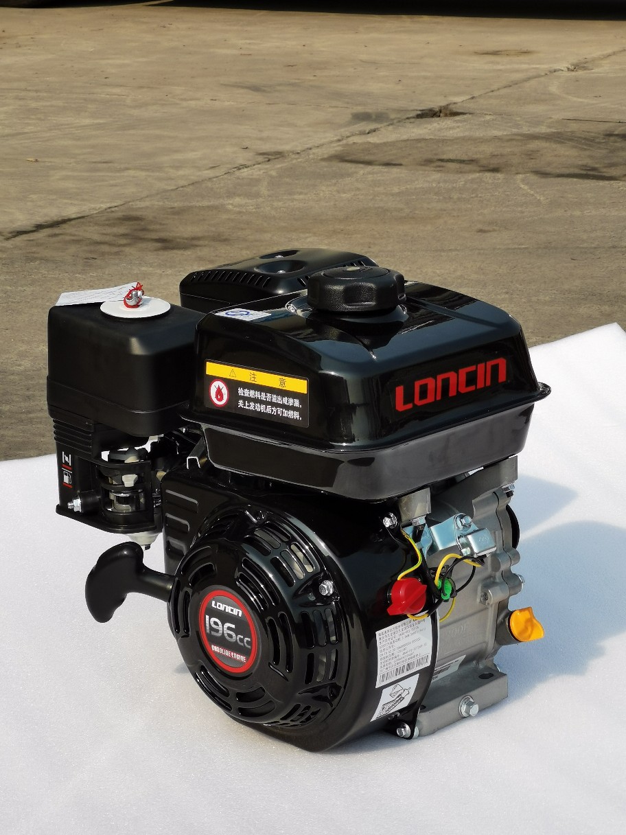 隆鑫G200单缸小型汽油发动机196cc168F6/7马力船用水泵用磨光机