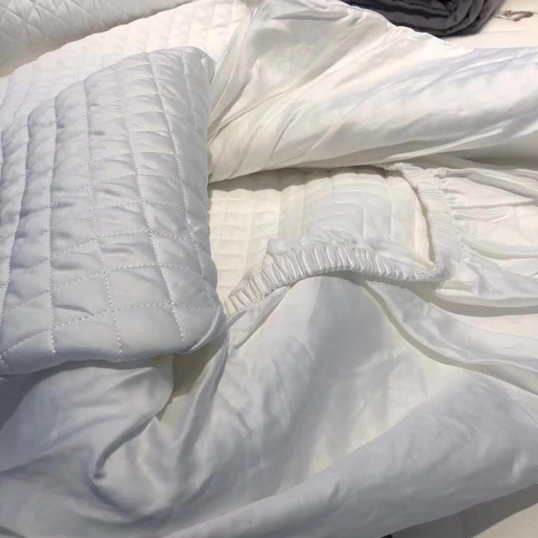 纯棉简约长绒护棉床笠单件席梦思床垫保套1.色5PK/1.8米纯床罩