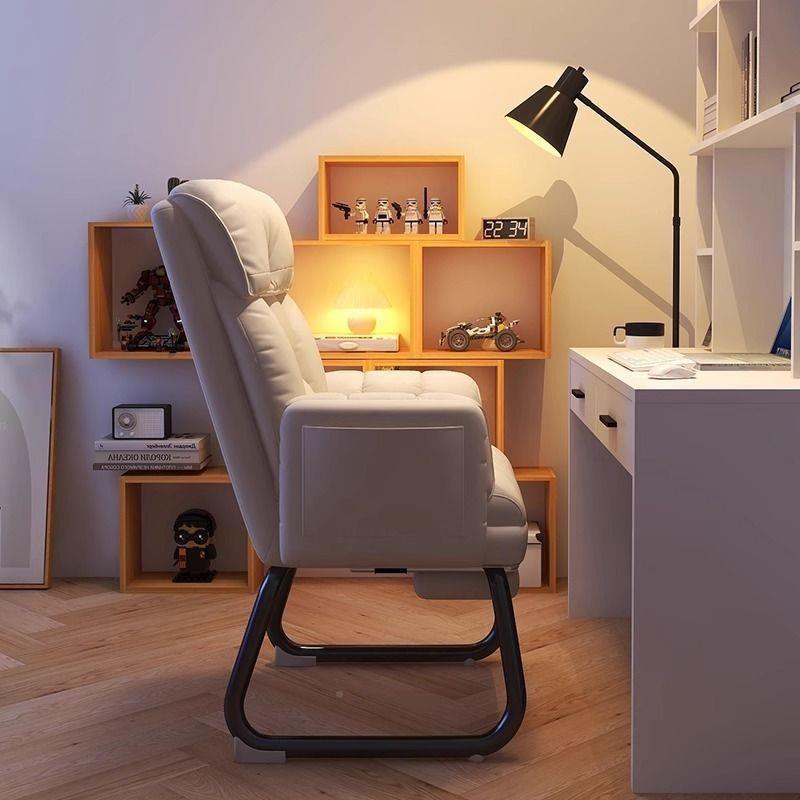 1电家脑椅用椅子舒服久坐书房书桌办公椅宿沙椅可发舍躺懒人靠背