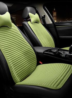 件汽车坐亚垫单片四季用麻免捆绑单个屁屁垫苦荞无靠背OEZ三套座