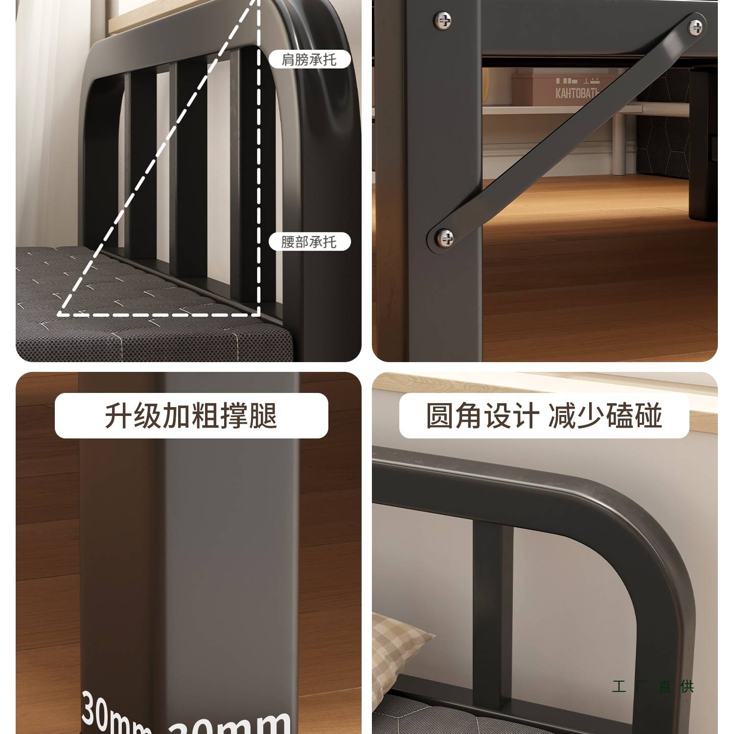 折叠床单人床家用成人出租屋简易床办公室午休床宿舍便捷硬板铁床