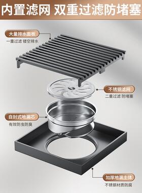 地漏阳台室不锈钢15203cm01L-0119大口径庭院子外花园75110160管