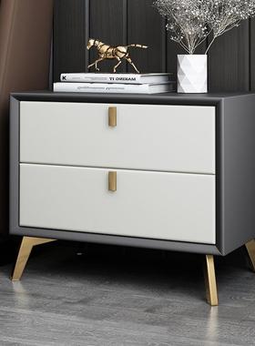 工厂直销实木床卧头柜主小户型简约床现纳代意式轻奢皮质收98677