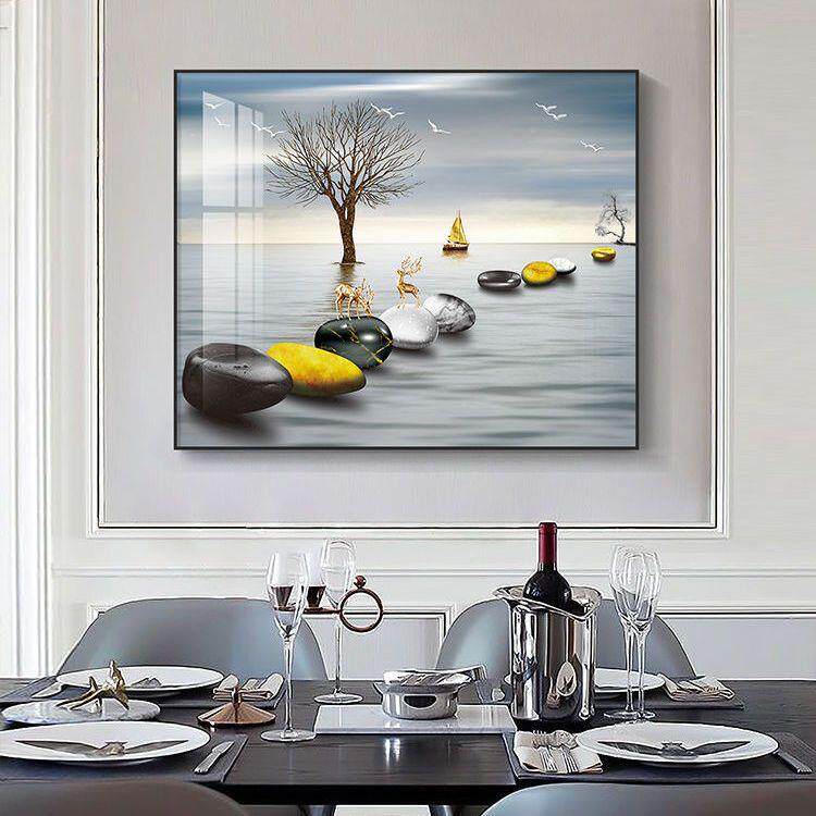 现代简电表箱装饰配电箱电闸电源开关001遮挡画电挂表盒画客约厅