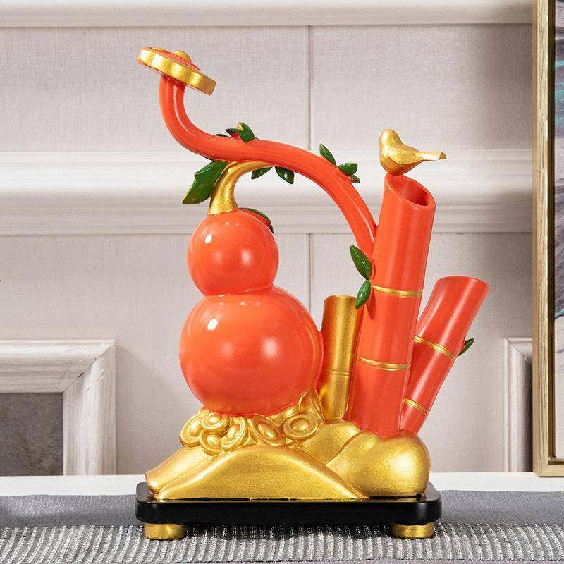 中式禄高升工QJ6547艺品树脂摆件酒福电视柜书柜柜入玄关办公室装,家居饰品,装饰摆件,淘宝优惠券,粉丝福利购,淘宝优惠卷