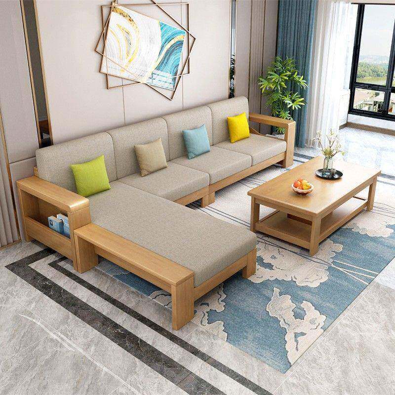 实木沙沙发组发合大小型客厅中式木质户冬68337夏两用现代简约储