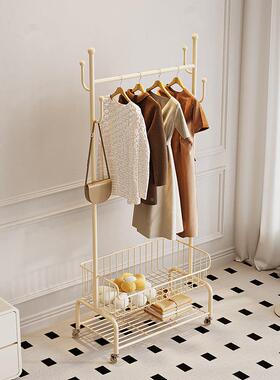 仙人掌地兜兜衣帽架家用卧室小户型落动移挂WGX衣架多功能收客厅