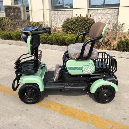 老68年代车电动三步四车轮车轮全封闭三轮车