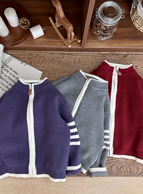 【夏天专属】【顾奈】 6908 刺绣开衫小狗（加绒） 针织开衫外套