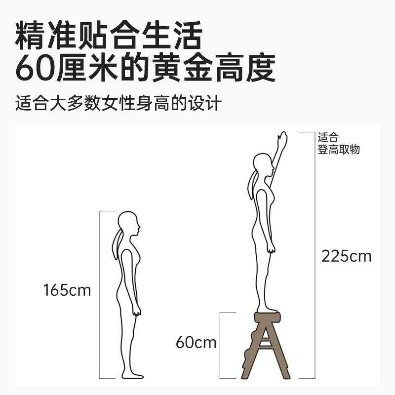 家用可折叠梯凳多功能便捷式马扎加高加厚儿童小板凳吧台餐厅餐凳