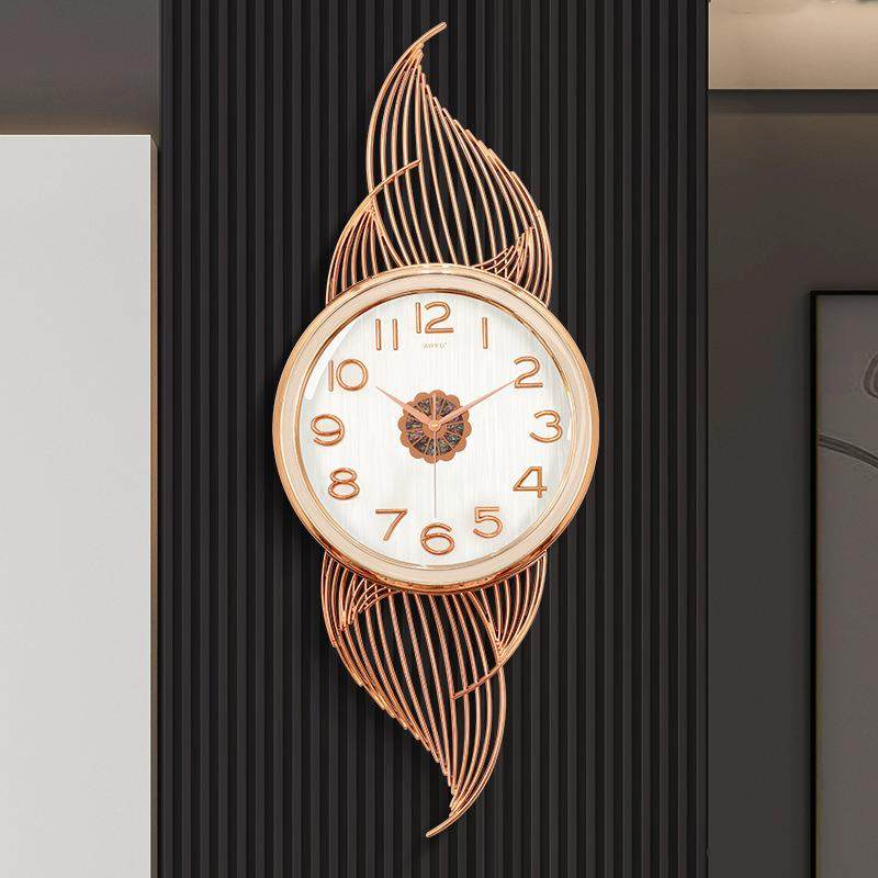 奥宇2024客厅轻奢装饰挂钟家用创意挂墙时钟表厂家直销创意设计