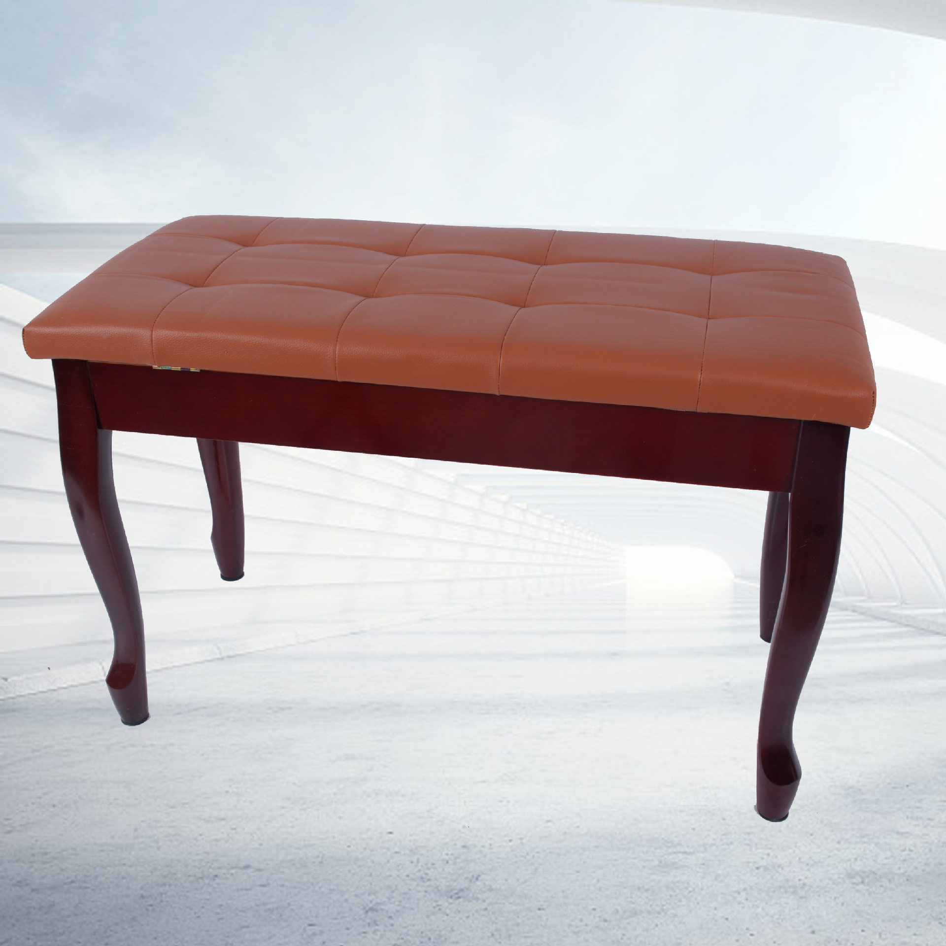 钢琴凳 电钢琴凳带书箱可放曲谱PU皮面琴凳软面弯腿钢琴