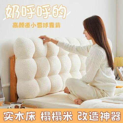 加厚软2包奶PDD10197油泰迪绒新款205榻榻米雪垫靠垫球床头爆款靠