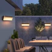 阳能外8018壁灯防水灯室外壁户灯别墅庭院灯酒店装 饰太墙led外墙