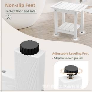 跨境亚马逊木质室凳浴574室木须制淋浴双浴层洗澡室腿剃小凳凳子