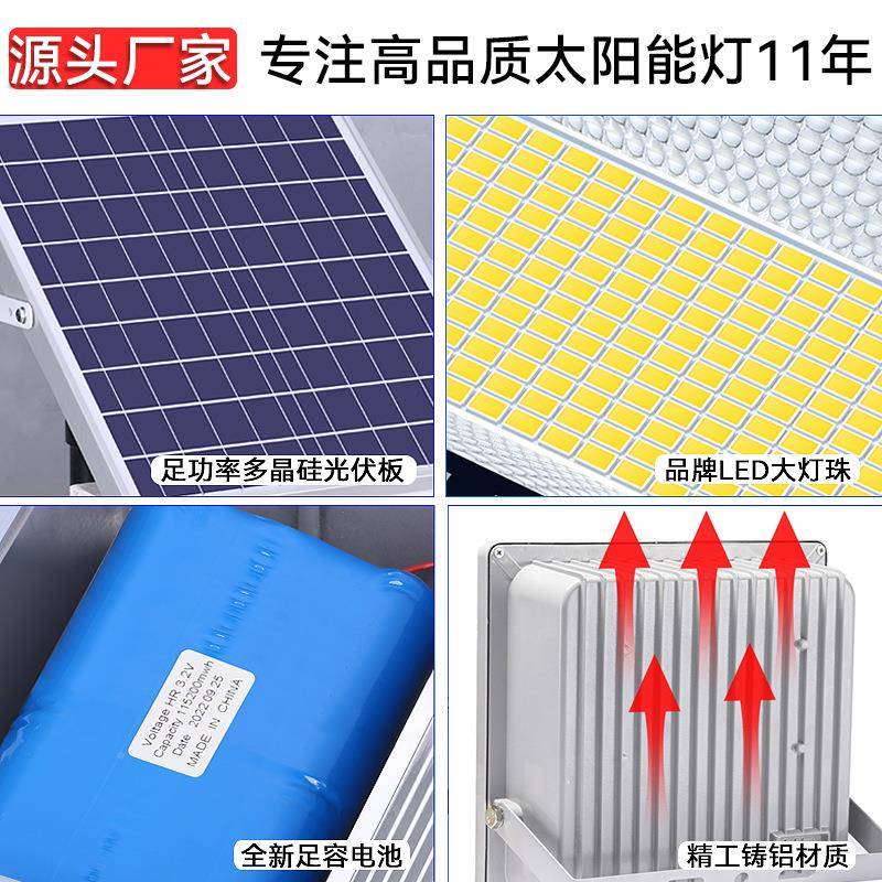 投光庭村灯户外防水庭院泛灯新农家灯用遥控照明光路智能