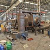 烧JYMT 壳末木屑炭化炉稻椰壳碳化 202烤炭木炭机套设备全锯滚筒式