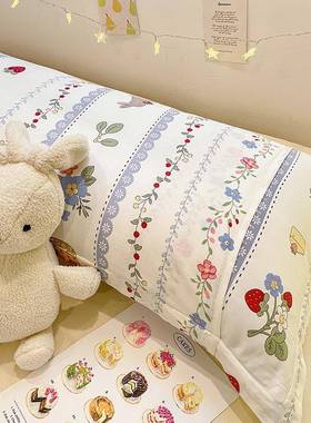 EFL纯棉床头靠垫软包卧室床上条大靠背沙发靠生可拆洗学枕宿舍长