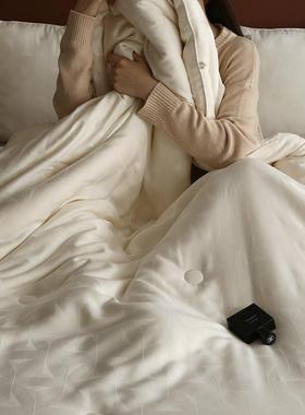 豆有FPO机大被芯轻奢提母花加秋厚冬被单双人保暖春被子被芯