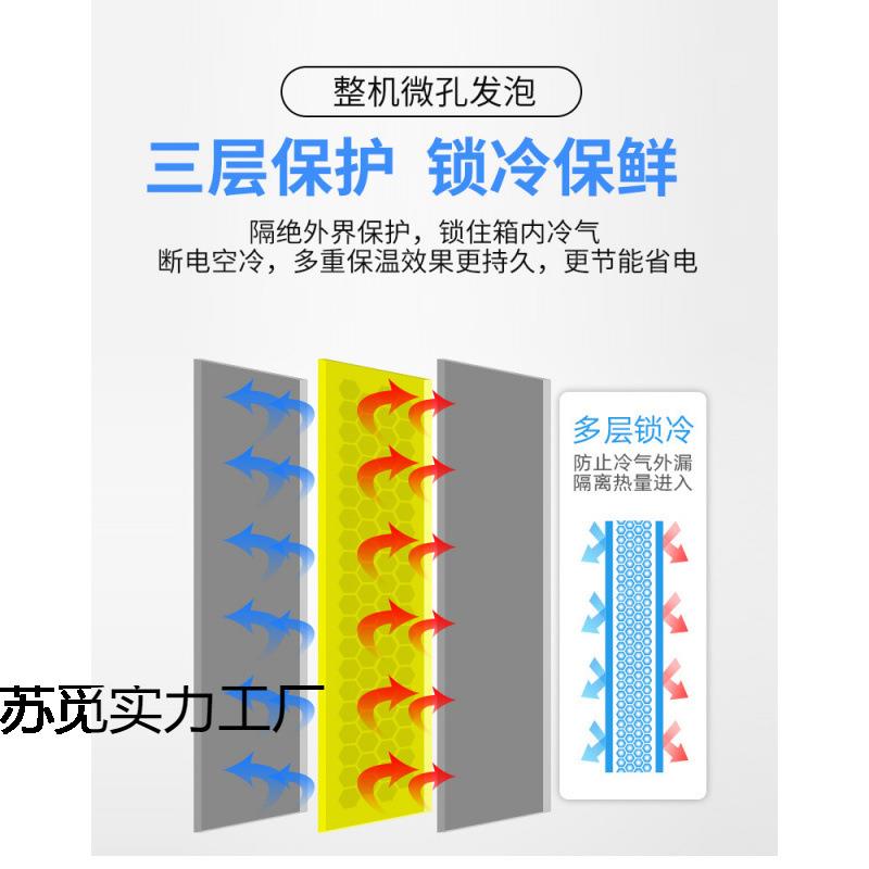 冰冷藏柜展示柜单饮543料柜商门用双开门霜冰冰箱超市啤酒保鲜柜