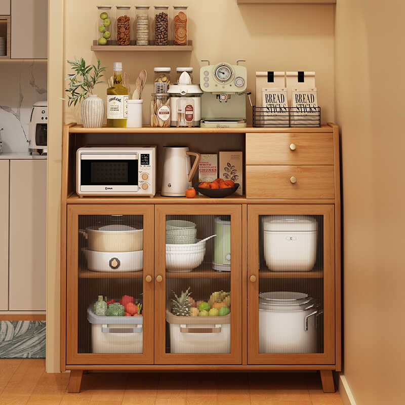 日式餐边柜简约现代客厅靠墙茶水柜子储物柜墙边置物柜厨房杂物柜