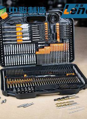 多电动工具配件246pcs钻头组合套装批开头功麻能花钻水泥458孔配