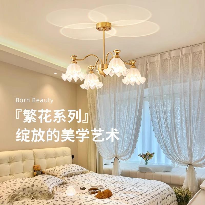 美式约客厅吊灯餐厅卧灯轻奢大气代法式中古室现风JED全屋灯简具