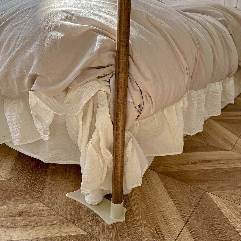 .2024SKG新款公宫廷蚊帐风三开门落地防尘床幔18m主加高法式床帘