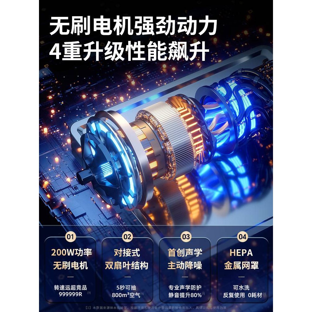 电脑吸尘器主机清理灰尘工具机箱键盘清灰手持小型吹吸一体高