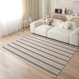 70x30式cm客12厅书房地垫沙发地毯棉线编织色织新170x230c中彩条