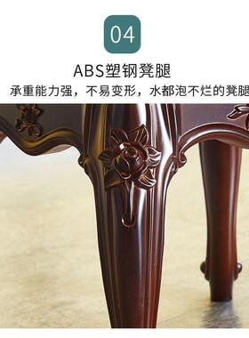古筝钢琴单人欧式中梳35852小妆台凳子美式化妆椅式古典家凳用方凳圆凳